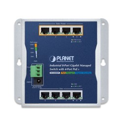 PLANET WGS-804HPT Industrial 8-Port 10/100/1000T Wall-mount Managed Switch with 4-Port PoE+ PLANET WGS-804HPT Industrial 8-Port 10/100/1000T Wall-mount Managed Switch with 4-Port PoE+