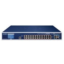 PLANET GS-6320-24UP2T2XV L3 24-Port 10/100/1000T 802.3bt PoE + 2-Port 10GBASE-T + 2-Port 10G SFP+ Managed Switch with LCD Touch Screen and Redundant Power PLANET GS-6320-24UP2T2XV L3 24-Port 10/100/1000T 802.3bt PoE + 2-Port 10GBASE-T + 2-Port 10G SFP+ Managed Switch with LCD Touch Screen and Redundant Power