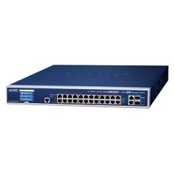 PLANET GS-6320-24UP2T2XV L3 24-Port 10/100/1000T 802.3bt PoE + 2-Port 10GBASE-T + 2-Port 10G SFP+ Managed Switch with LCD Touch Screen and Redundant Power PLANET GS-6320-24UP2T2XV L3 24-Port 10/100/1000T 802.3bt PoE + 2-Port 10GBASE-T + 2-Port 10G SFP+ Managed Switch with LCD Touch Screen and Redundant Power
