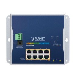 PLANET WGS-5225-8P2S Industrial L2+ 8-Port 10/100/1000T 802.3at PoE + 2-Port 1G/2.5G SFP Wall-mount Managed Switch PLANET WGS-5225-8P2S Industrial L2+ 8-Port 10/100/1000T 802.3at PoE + 2-Port 1G/2.5G SFP Wall-mount Managed Switch