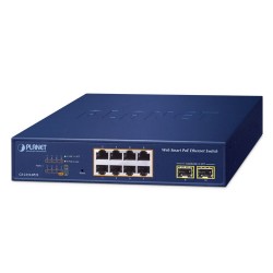 PLANET GS-2210-8P2S 8-Port 10/100/1000T 802.3at PoE + 2-Port 1000X SFP Web Smart Ethernet Switch PLANET GS-2210-8P2S 8-Port 10/100/1000T 802.3at PoE + 2-Port 1000X SFP Web Smart Ethernet Switch