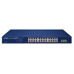 PLANET GS-2210-24P2S 24-Port 10/100/1000T 802.3at PoE + 2-Port 1000X SFP Web Smart Ethernet Switch PLANET GS-2210-24P2S 24-Port 10/100/1000T 802.3at PoE + 2-Port 1000X SFP Web Smart Ethernet Switch