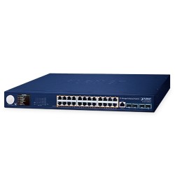 PLANET GS-6311-24P4XV L3 24-Port 10/100/1000T 802.3at PoE + 4-Port 10G SFP+ Managed Ethernet Switch with Smart LCD Screen PLANET GS-6311-24P4XV L3 24-Port 10/100/1000T 802.3at PoE + 4-Port 10G SFP+ Managed Ethernet Switch with Smart LCD Screen