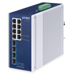 PLANET IGS-1000-8T4X Industrial 8-Port 10/100/1000T + 4-Port 10G SFP+ Ethernet Switch PLANET IGS-1000-8T4X Industrial 8-Port 10/100/1000T + 4-Port 10G SFP+ Ethernet Switch