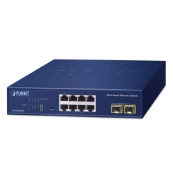 PLANET GS-2210-8T2S 8-Port 10/100/1000T + 2-Port 1000X SFP Web Smart Ethernet Switch PLANET GS-2210-8T2S 8-Port 10/100/1000T + 2-Port 1000X SFP Web Smart Ethernet Switch