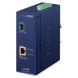 PLANET IXT-900-1X1UP Industrial 1-Port 10G SFP+ + 1-Port 10GBASE-T 802.3bt PoE++ Managed Media Converter PLANET IXT-900-1X1UP Industrial 1-Port 10G SFP+ + 1-Port 10GBASE-T 802.3bt PoE++ Managed Media Converter