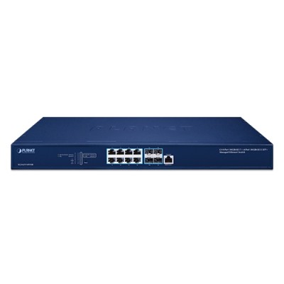 PLANET XGS-6311-8T4XR L3 8-Port 10GBASE-T + 4-Port 10GBASE-X SFP+ Managed Ethernet Switch with Dual 100~240V AC Redundant Power