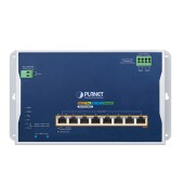 PLANET WGS-4215-8P2X Industrial L2+ 8-Port 10/100/1000T 802.3at PoE + 2-Port 10G SFP+ Wall-mount Managed Ethernet Switch