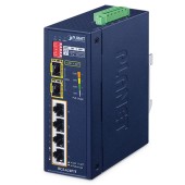 PLANET IFGS-624PTF Industrial 4-Port 10/100TX 802.3at PoE + 2-Port 1000X SFP Ring Ethernet Switch