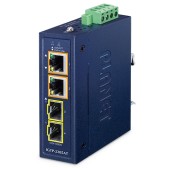 PLANET IGTP-2205AT Compact Industrial 2-Port 100/1000X SFP to 2-Port 10/100/1000T 802.3at PoE+ Media Converter