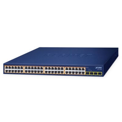 PLANET GSW-5240HP 48-Port 10/100/1000T 802.3at PoE + 4-Port 1000X SFP Gigabit Ethernet Switch