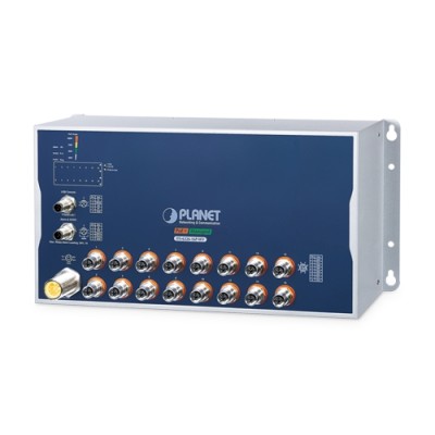 PLANET ITS-6326-8P8T-WV Industrial L3 16-Port 10/100/1000T with 8-/16-Port 802.3at PoE M12 Managed Ethernet Switch