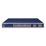 PLANET GS-4210-24PL4C 24-Port 10/100/1000T 802.3at PoE + 4-Port Gigabit TP/SFP Combo Managed Switch / 440W PoE budget
