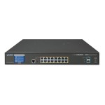 PLANET GS-5220-16UP2XVR L2+ 16-Port 10/100/1000T Ultra PoE + 2-Port 10G SFP+ Managed Switch with LCD Touch Screen (400W)