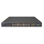 PLANET GS-5220-24P4XR L2+ 24-Port 10/100/1000T 802.3at PoE + 4-Port 10G SFP+ Managed Switch / 400W