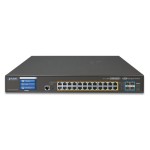 PLANET GS-5220-24UP4XVR L2+ 24-Port 10/100/1000T Ultra PoE + 4-Port 10G SFP+ Managed Switch with LCD touch screen