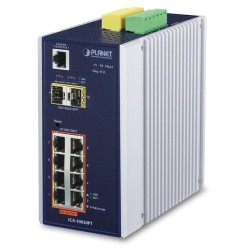 Planet IGS-10020PT Industrial 8-Port 10/100/1000T 802.3af PoE + 2 100/1000X SFP Managed Switch (-40~75 Degrees C)