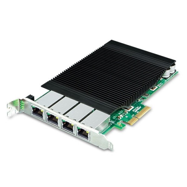 PLANET ENW-9740P 4-Port 10/100/1000T 802.3at PoE+ PCI Express Server Adapter (120W PoE budget, PCIe x4, -10~60 degrees C)