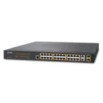 Planet FGSW-2624HPS 24-Port 10/100TX 802.3at PoE + 2-Port Gigabit TP/SFP Combo Web Smart Ethernet Switch