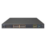 PLANET GS-5220-16UP4S2X L2+ 16-Port 10/100/1000T Ultra PoE + 4-Port 100/1000X SFP + 2-Port 10G SFP+ Managed Switch