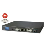 PLANET GS-5220-24T4XV L2+ 24-Port 10/100/1000T + 4-Port 10G SFP+ Managed Switch with LCD touch screen