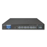 PLANET GS-5220-24T4XV L2+ 24-Port 10/100/1000T + 4-Port 10G SFP+ Managed Switch with LCD touch screen