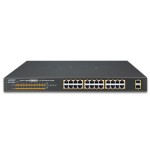 Planet GSW-2620HP 24-Port 10/100/1000T 802.3at PoE + 2-Port 1000X SFP Gigabit Ethernet Switch (220W)