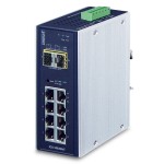 Planet IGS-10020MT Industrial 8-Port 10/100/1000T + 2 100/1000X SFP Managed Switch (-40~75 degrees C)