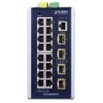Planet IGS-20040MT L2+ Industrial 16-Port 10/100/1000T + 4 100/1000X SFP Managed Switch (-40~75 degrees C)