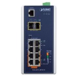 Planet IGS-4215-4P4T2S Industrial 4-Port 10/100/1000T 802.3at PoE + 4-Port 10/100/1000T + 2-Port 100/1000X SFP Managed Switch (-40~75 degrees C)
