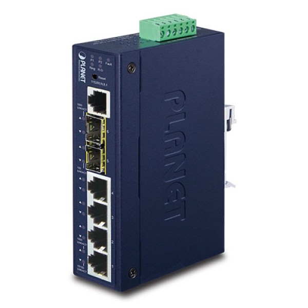 Planet IGS-5225-4T2S Industrial L2+ 4-Port 10/100/1000T + 2-Port 100/1000X SFP Managed Switch