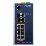 Planet IGS-5225-8P2S2X Industrial L2+ 8-Port 10/100/1000T 802.3at PoE + 2-Port 100/1000X SFP + 2-Port 10G SFP+ Managed Ethernet Switch (-40~75 degrees C)