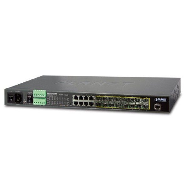 Planet MGSW-24160F L2+ 16-Port 100/1000BASE-X SFP + 8-Port 10/100/1000BASE-T Managed Metro Ethernet Switch
