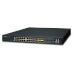 Planet SGS-6341-24P4X Layer 3 24-Port 10/100/1000T 802.3at PoE + 4-Port 10G SFP+ Stackable Managed Switch