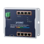 Planet WGS-4215-8P2S Industrial 8-Port 10/100/1000T 802.3at PoE + 2-Port 100/1000X SFP Wall-mount Managed Switch (-40~75 degrees C)