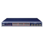 PLANET WGSW-24040HP 24-Port 10/100/1000Mbps 802.3at PoE+ with 4 Shared SFP Managed Switch