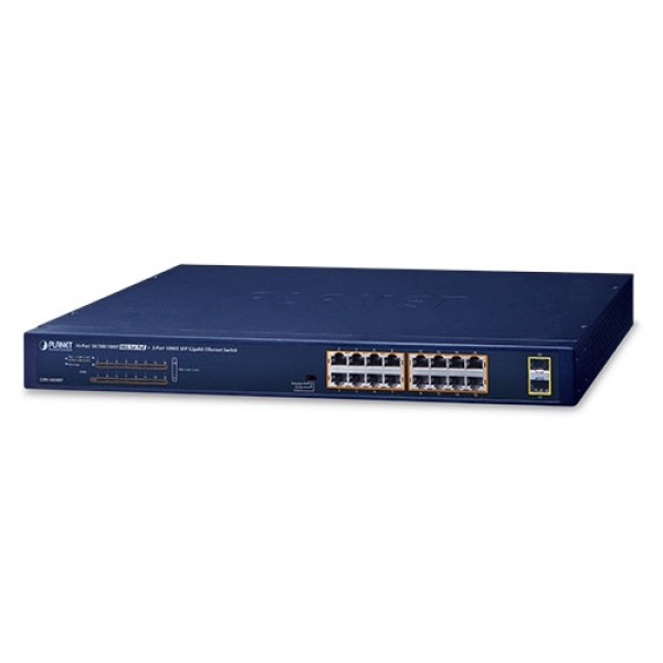 PLANET GSW-1820HP 6-Port 10/100/1000T 802.3at PoE + 2-Port 1000X SFP Gigabit Ethernet Switch