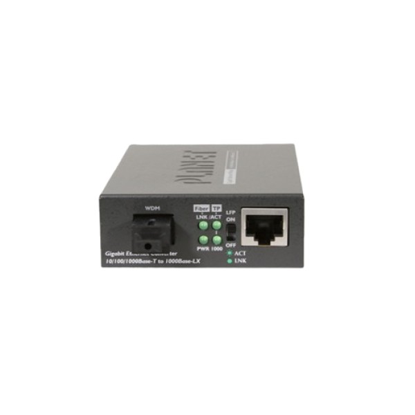PLANET GT-806A15 10/100/1000Base-T to 1000Base-LX (WDM) Media Converter TX:1310nm~15km
