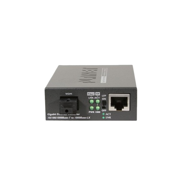 PLANET GT-806B15 10/100/1000Base-T to 1000Base-LX (WDM) Media Converter TX:1550nm~15km